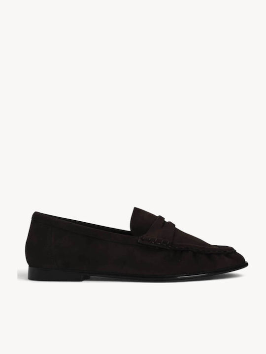 Mocasini Dama Maro De Catifea Penny Strap