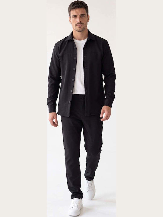 Ben Tailor Ανδρικό Παντελόνι Σετ Relaxed Fit Μαυρο