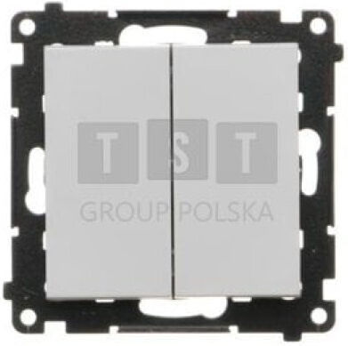 Simon 55 Quadruple Tastatur Modul 10 Axm 250 V Schnellverschluss Hellgrau Matt Tp4.01/114