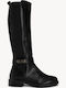 Schwarze Reiten Damenstiefel Mit Metallischem Dekorationsdetail