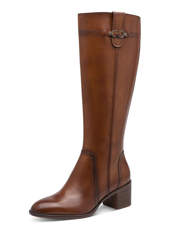Tamaris Damenstiefel Leder Tabac Braun