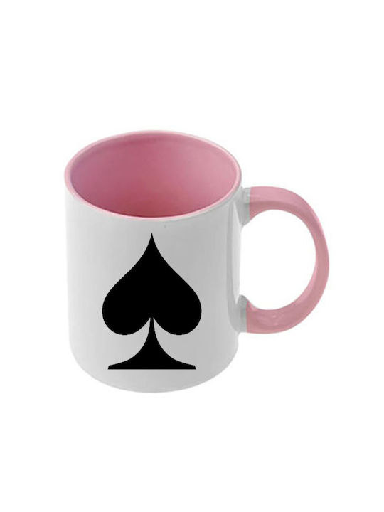 Tasse Alice Rosa Mit Griff und Innerem