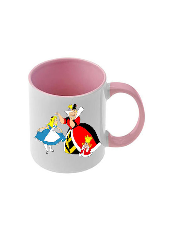 Tasse Alice Rosa Mit Griff und Innerem