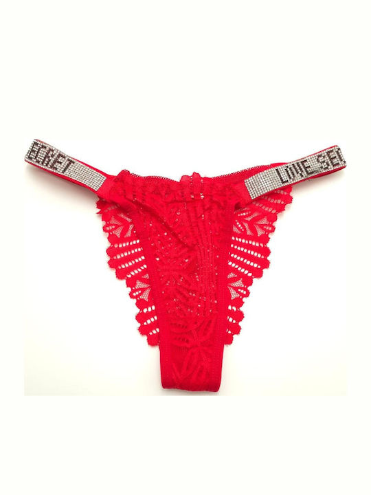 Hand's Foner Women's Briefs Lace Red