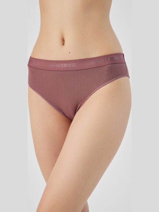 Minerva Cozy Rib Ψηλόμεσο Γυναικείο Brazil Tan