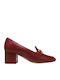 Leder Pumps Burgundisch