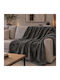 Pol Carpets Ριχτάρι Πολυθρόνας Γούνινο 130x170εκ. D.grey