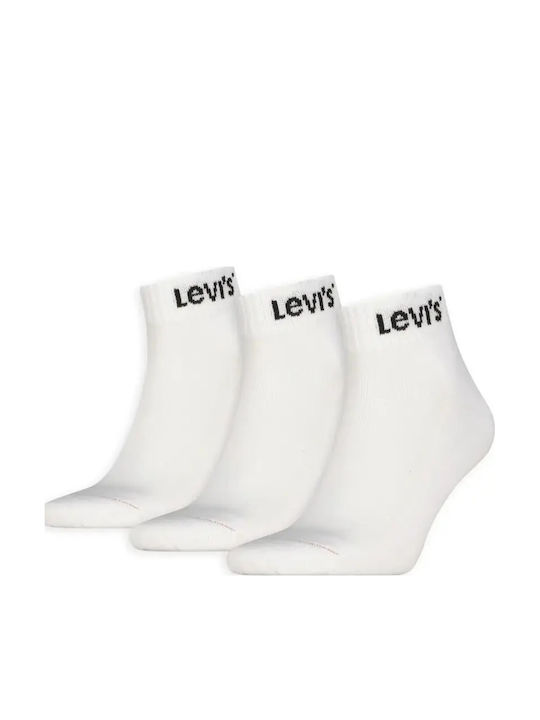 Levi's Ανδρικές Κάλτσες Λευκές 3Pack
