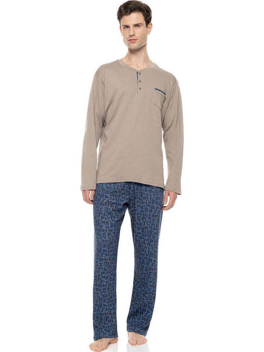 Ulisse Winter Men's Pyjamas Beige
