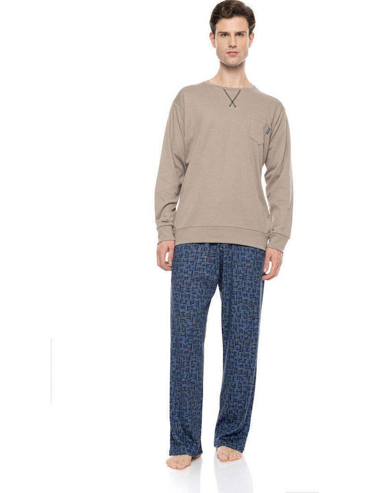 Ulisse Winter Men's Pyjamas Beige