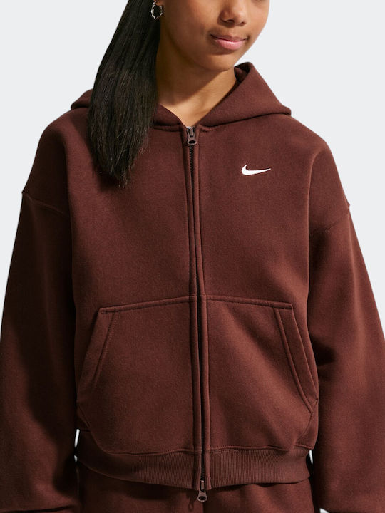 Nike Fleece Kinder-Sweatshirt Strickjacke Gekür...