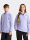 Fleece Kinder-Sweatshirt Strickjacke Lila Glacier Glacier