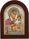 Saint Icon "Panagia The Jerusalemite" 15x21 Brown