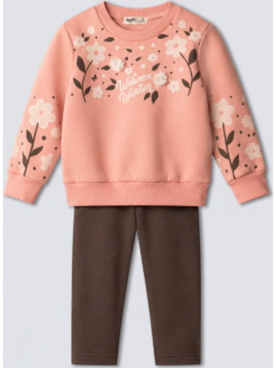 Nek Kids Wear Kinder Trainingsanzüge Rosa 2 Stück