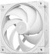 FD12 Wh V2 Case Fan 120mm (2500rpm / 79cfm) Without LED Lighting and 4-Pin PWM Connection White Edition