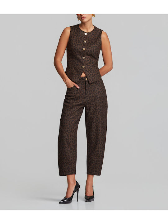 Women's Brown Vest
