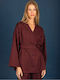 Damen Kimono Bordeaux