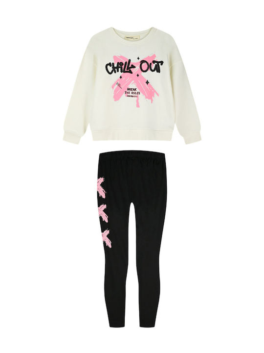 Kids Set with Leggings 2 Pieces Ecru