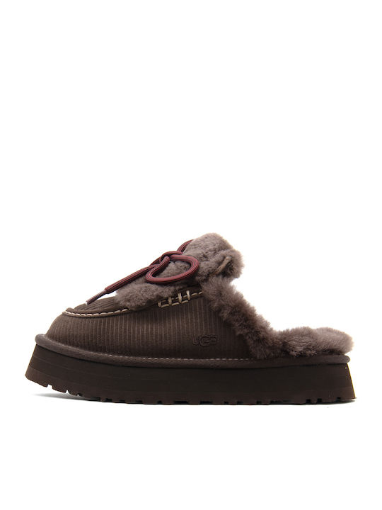 UGG Disquette Wildleder Damen Hausschuhe Braune