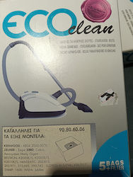Eco Clean Σακούλες Σκούπας 5τμχ Συμβατή με Σκούπα Kenwood / Zelmer / Bestron