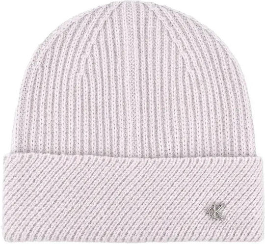 Beanie Damen Mütze Gestrickt in Rosa Farbe