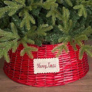 Weihnachtsbaum-Schürze Rote Korbweide M26xY53cm
