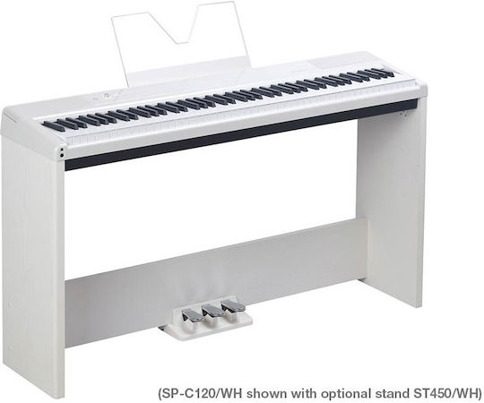 Medeli Elektrisches Bühnen Klavier SP-C120 mit 88 Gewichteten Tasten Eingebaute Lautsprecher und Kopfhörerausgang und USB zum Host Weiß