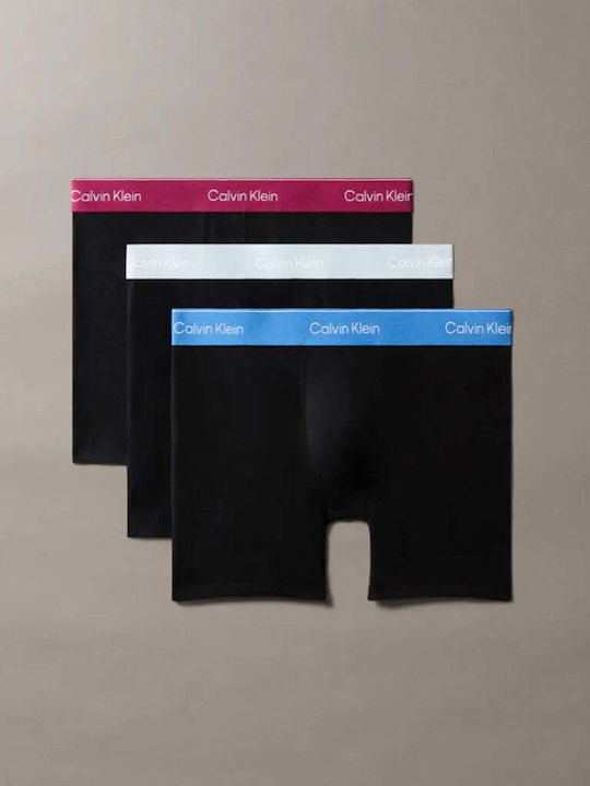 Calvin Klein Ανδρικά Μποξεράκια 3 Μαυρa Με Λαστ...