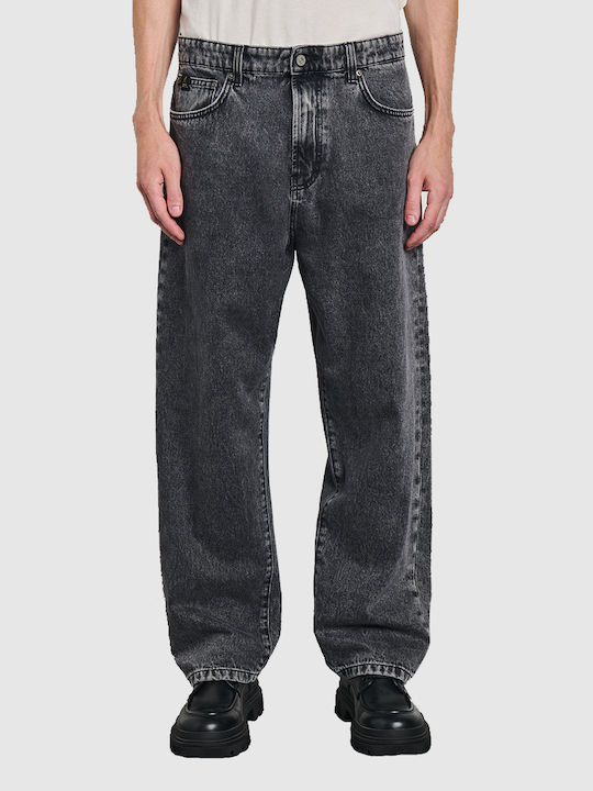 Pantaloni de blugi pentru bărbați Loose Baggy Fit Gray Wash