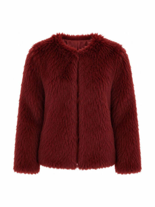 Palton pentru copii Scurt Burgundy