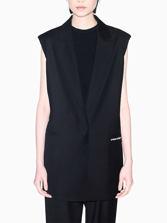 Armani Exchange Γυναικείο Σακάκι Μαύρο