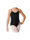 Plié Bodysuit Thin Strap Kids Plc1009 Black
