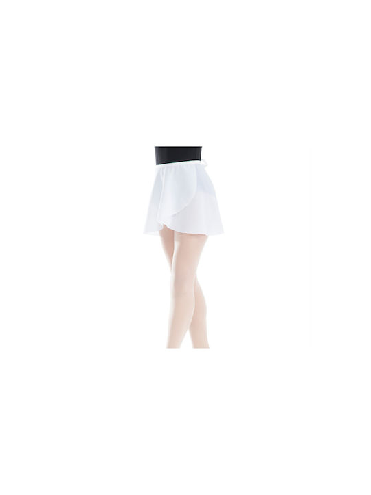 Plié Ballet Skirt Croise Kids White