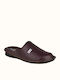 Leder Herren Hausschuhe Burgundisch