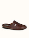 Leder Herren Hausschuhe Braun