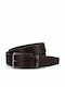 Men's Leather Double Sided Black Belt