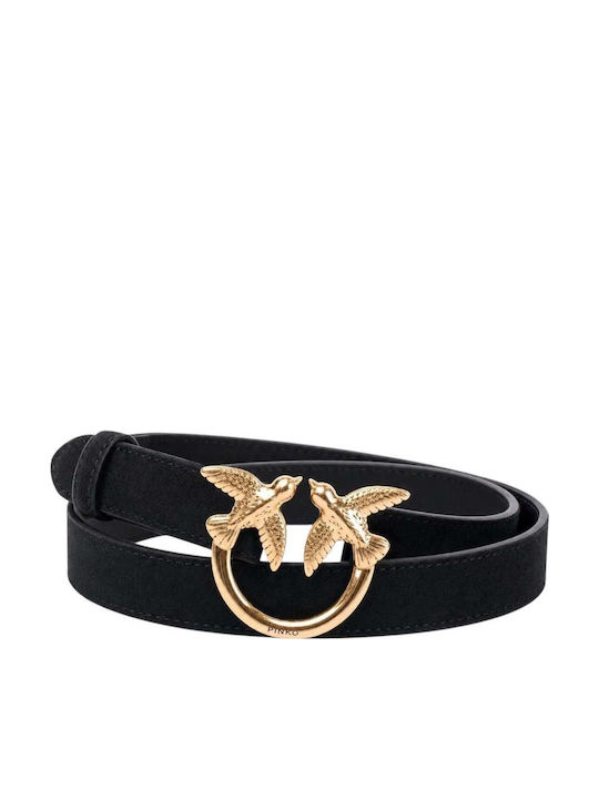 Pinko Black Leather Women's Belt