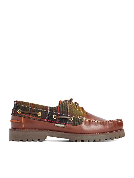 Barbour Men's Boat Shoes in Brown Colour