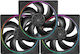 Thermalright TL-S12-3 Ventilator Pentru Carcasă 120mm (1500rpm / 47.6cfm) cu Iluminare ARGB și Conexiune 4-Pin PWM 3 buc
