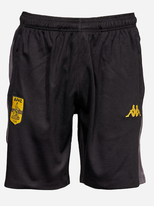 Alozip 8 Aris Fc Αθλητική Ανδρική Βερμούδα Relaxed Fit Μαυρο