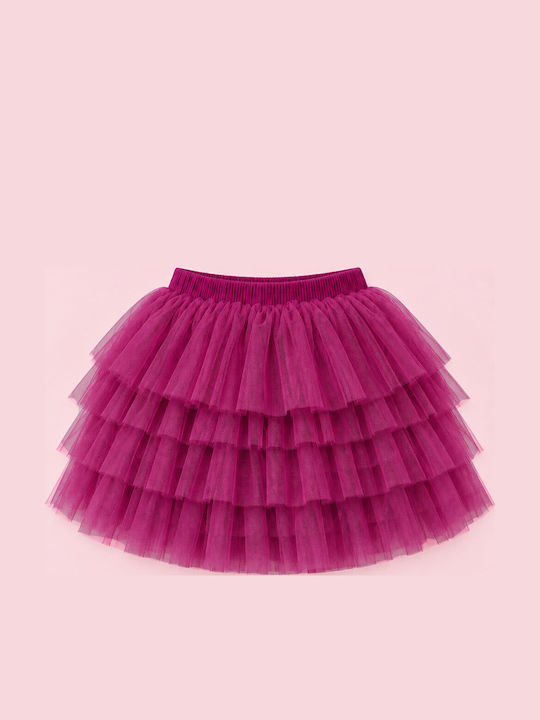 Kids Tulle Tulle Purple Skirt