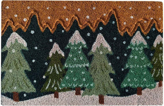 Pol Carpets Doormat From Coconut Tree With Non-Slip Backing Brown 40x60cm Thickness 15mm