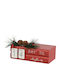 Katoikonhome Wooden Advent Calendar Christmas Red 18.5 Cm
