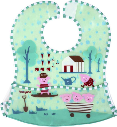 Babyono Wasserdichte Stoffschürze mit Tasche