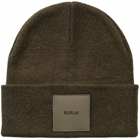 Beanie Men's Knitted Beanie in Khaki Colour