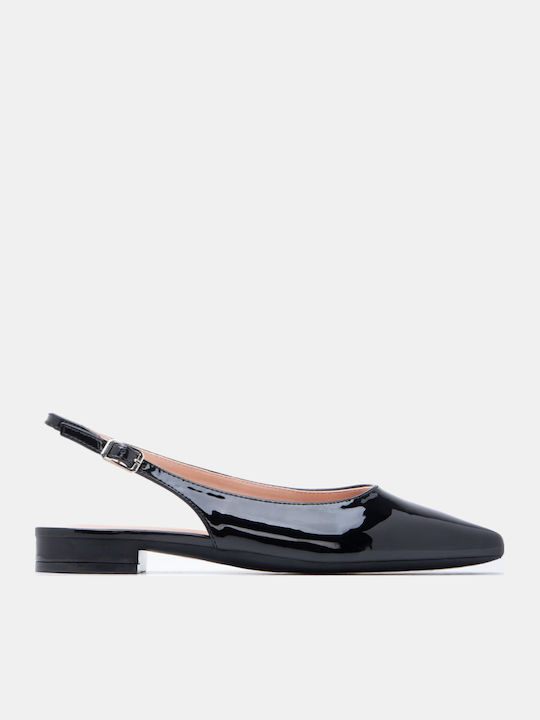 Pointed Toe Heels With Low Heel Black