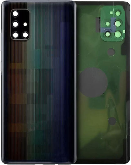 Rückseitiges Glas Kameraobjektiv Abdeckung Für Samsung Galaxy A71 5G A716U 2020 Service Pack Prism Cube Schwarz