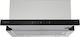 Davoline Supreme Black Glass 90 IX Συρόμενος Απορροφητήρας 90cm Inox