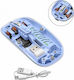 Aoas WB08 Kabellose Bluetooth Mäuse Hellblaue
