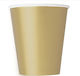 Paper Glasses 266ml Gold 8 Pieces